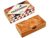 BSIRI Wooden Triangular Dominoes Set Triangle Tile Game Strategy for Adults Classic Domino and Family Board Games Night Travel Dominos Set with Storage Case for Home Table Play