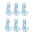 BSTiltion 100 Pcs Question Mark Shaped Paper Clips Bulk Durable (Blue)