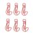 BSTiltion 100 Pcs Question Mark Shaped Paper Clips Bulk Durable (Red)