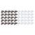 BSTiltion 50pcs Transparent Plastic Paper Clips Exquisite Clips for Books