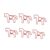 BSTiltion Horse Shaped Paper Clips, Cute and Fun Metal Bookmark Clips, Perfect for Organizing Documents and Crafts, 100PCS Iron Storage Box (Red)