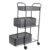 BSTiltion Movable Utility Cart Pull Out Basket Multi Functional Storage Organizer for Bathroom Gray