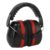BSTiltion Noise Blocking Earmuffs, Size Adjustable Protection (Black Red)
