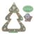 BSTiltion Rhinestone Painting Christmas Tree, Acrylic Material Craft