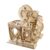 btiwiks Mechanical Marble Run Kit, DIY 3D Wooden Model with Spiral Tracks & Hand Crank Elevator, STEM Brain Teaser Toy for Teens and Adults