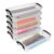 BTSKY Set of 6 Large Capacity Pencil Box, Office Supplies Storage Organizer, Brush Painting Pencils Container for Watercolor Pens and Drawing Tools (Black)
