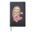 Bubble Kawaii Sloth Drinking Boba Tea Hardcover Journal, Black
