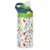 Bubble Pearl Boba Milk Floral Kids Insulated Water Bottle with Straw Lid, 12oz Stainless Steel Vacuum Tumbler, Leakproof BPA-Free Toddler Cup for School, Boys Girls