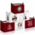 Bucherry 6 Pack Christmas Storage Bin with Handles Collapsible Christmas Baskets Gifts Buffalo Plaid Gnome Box Holiday Decor Foldable Canvas Storage Cube for Bedroom Home Living Room Shelves Clothes