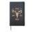 Buck Deer Hunting Hunter Bag Tag Drag Brag Hardcover Journal, Black