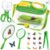 Bug Catcher for Kids, 17 PCS Bug Catching Kit with Bug Collector Toy Bugs Butterfly Net Magnifying Glass Insect Catcher Tweezers, Outdoor Explorer Kit for Kids Age 3 4 5 6 7 8