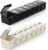 BUG HULL Weekly Pill Organizer Large 2 Packs, Extra Large Travel Pill Organizers, Pill Box 7 Day, Travel Pill Case, Medicine Pill Organizer for Medications (Black+Beige)