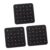 BUGUUYO 3pcs Black Felt Notice Board for Wall with Easy Setup, Versatile Organization and Photo Display, Decorative Felt Bulletin Board for Office Cubicles and Apartments