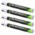 BUGUUYO 4pcs Black Paint Marker Pens for Granite Tombstones with Fine Tip, Quick Dry and Weatherproof Durability, for Cemetery and Monument Restoration