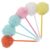 BUGUUYO Cute Fluffy Ballpoint Pens and Lightweight Design with Plush Pom Pom 6pcs Smooth Writing Performance for Holiday Party or Back to School Party Supplies