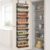 BUKFEN 8-Tier Over the Door Pantry Organizer, 2-in-1 Door Hanging or Wall Mounted Spice Rack, Heavy Duty Metal Storage Shelves with Adjustable Wooden Baskets for Kitchen Bathroom Closet