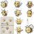 Bulerrylulu 9 Pcs Bee Diamond Painting Magnets Kits Cat Fridge Magnet Stickers Diamond Art Painting Keychains Gem Painting kit for Beginners Adults DIY Art Craft Gifts Home Decors