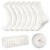Bulinlulu Fuzzy Socks with Grips Plush Sleep Cozy Winter Soft Hospital Fluffy Socks for Womens Mens Gifts(White)