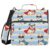 Bulldog Stripes Zipper Binder Bag 3 Ring File Folder Large Zippered Binder Document Organizer with Shoulder Strap Fits Laptop for School College Office Supplies