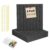 Bulletin Board 47″ X 24″ Cork Boards for Wall Alternative 8 Pack Grey Fine-Stripe Felt Bulletin Board 48 Safe Adhesive 35 Push Pins for Office School Home Room Decor