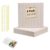 Bulletin Board 47″ X 24″ Cork Boards for Wall Alternative 8 Pack Oatmeal Fine-Stripe Felt Bulletin Board 48 Safe Adhesive 35 Push Pins for Office School Home Room Decor