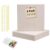 Bulletin Board 47″ X 24″ Cork Boards for Wall Alternative 8 Pack Oatmeal Non-Stripe Felt Bulletin Board 48 Safe Adhesive 35 Push Pins for Office School Home Room Decor