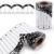 Bulletin Board Borders, 32.8ft Composition Notebook Bulletin Black White Posterboard Bulletin Board Trim for Classroom Door Wall Decor Home School Office Chalkboar Back to School Decorations