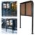 Bulletin Board, Outdoor Weatherproof Notice Board, 48x36Inch Display Board