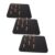Bulletin Board Tiles Felt Black 3pcs for Wall Photo and Memo Display