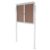 Bulletin Board with Lockable Door 47x35inch / 35x24inch Display Case