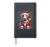 Bull Terrier Santa Claus Terrier Costume Bull Terrier Xmas Hardcover Journal, Black