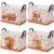 Bulyoou 4 Pcs Fall Storage Basket for Gifts Empty Large Fall Pumpkin Storage Bins with Handles 15 x 10 x 8 Fabric Laundry Baskets Autumn Harvest Collapsible Organizer Boxes for Home Clothes Toys Books