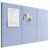 Bumusty Large Cork Board 36″ x 24″ Alternative – 6 Pack Felt Wall Tiles with 40 Safe Removable Adhesive Tabs, 30 Pushpins, Cork Boards for Walls Pin Board Bulletin Board Office Decor (Soft Periwinkle)
