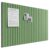 Bumusty Large Cork Board Alternative-36 x 24″ Felt Bulletin Board Tiles, with 30 Pushpins, 40 Adhesive Tabs, Fine-Stripe 6-Pack, Cork Boards for Office Push Pin Board Felt Board-Moss Green