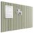 Bumusty Large Cork Board Alternative-36 x 24″ Felt Bulletin Board Tiles, with 30 Pushpins, 40 Adhesive Tabs, Fine-Stripe 6-Pack, Cork Boards for Office Push Pin Board Felt Board-Sage