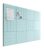 Bumusty Large Cork Board Alternative-48 x 36″ Felt Bulletin Board Tiles, with 30 Pushpins, 70 Adhesive Tabs, Bold-Stripe 12-Pack, Cork Boards for Office Push Pin Board Felt Board-Aqua Blue