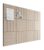 Bumusty Large Cork Board Alternative-48 x 36″ Felt Bulletin Board Tiles, with 30 Pushpins, 70 Adhesive Tabs, Bold-Stripe 12-Pack, Cork Boards for Office Push Pin Board Felt Board-Taupe