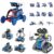 Bundle – 2 Items: Sillbird 12-in-1 Solar Robot Toys & Robot Building Kit with Remote Control for Boys Ages 8-14, Birthday Creative Gifts for Kids, Christmas STEM Robotics Technic Toy
