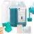 Bundle Deal of BBDINO 10A Silicone Mold Making Kit Jade Green 8000g + Adjustable Mold Housing Kit Mold Box 1 Set