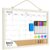 Bundle MaxGear Monthly Calendar Whiteboard 16”x12” & MaxGear Monthly Calendar Whiteboard Cork Board Combo