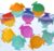 BUNMO Big Shapes Color-Changing Textured Suction Bath Toys for Toddlers 1–3 (10 Pack), Extra Large Silicone Bathtub Toys, BPA-Free Suction Cup Toys, Bath Toys for Kids Ages 1+, Sensory Bath Toys