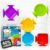 Bunmo Toddler Bath Toys – Best Montessori Toys for Kids Ages 1 2 3 4 Year Old Boys & Girls Gifts, Best Sensory Toy for Babies 12 Months +, No Hole Bath Toy for Kids Ages 1-3 & 2-4 (Big Shapes 5 Pack)