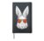 Bunny Wearing Pumpkin Sunglasses | Halloween Rabbit Hardcover Journal, Black