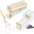 Buqoo Acrylic Stapler and Tape Dispenser Kit Desk Organize Accessories