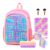 BuQueHM Large Pop Fidget Backpack for Girls, Pop it Bags&pop it Notebook and Pencil Case for Kids’ Fidget School Supplies for Elementary Student Stress Relief, Great Birthday Present Gift for Kids