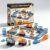 burgkidz Portable Magnetic Tiles Road Set: STEM Travel Toy for Kids 3-8