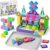 burgmate Mini Magnetic Blocks Travel Set: 48 Pieces 3 in 1 Magnetic Tiles Set with an Ultra-Light Tin Box for On the Go, 60 Mins Focus 45s Cleanup – Boys Girls Air Travel Ages 3-8