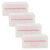 Business Card Holder Box Plastic Large Capacity 4pcs Desk Organizer