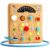 Busy Board for Toddlers, Simulated Electrical Circuit Machine Preschool Learning Toy with Switches & LED Lights, Fine Motor Skills Activity Toy for Age 3+ Year Old Kids Boy Girl, Birthday Gift