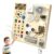 Busy Board, Montessori Toy for 1-4 Years Old, Ideal Gift for 1+ Year Old Children Wooden Toddler Sensory Travel Toy, (Busy Board Plus V3) (Deep Yellow)